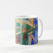 Blaues Pferd mit Regenbogen von Franz Marc Kaffeetasse (VorderseiteRechts)