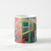 Blaues Pferd mit Regenbogen von Franz Marc Kaffeetasse (Mittel)