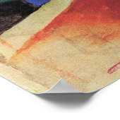 Blaues Pferd mit Regenbogen von Franz Marc Poster (Ecke)