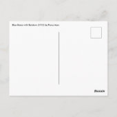 Blaues Pferd mit Regenbogen von Franz Marc Postkarte (Rückseite)