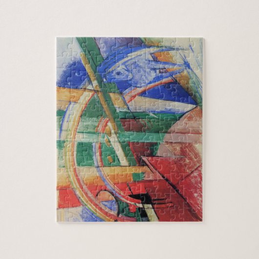 Blaues Pferd mit Regenbogen von Franz Marc Puzzle (Vertikal)
