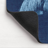 Blaues Pferd Mousepad (Ecke)