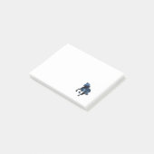 Blaues Pferd Post-it Klebezettel (angewinkelt)