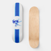 Blaues Pferd Skateboard (Vorderseite)