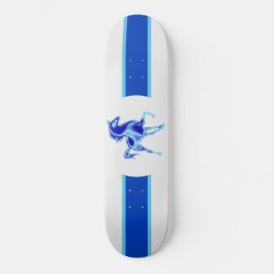 Blaues Pferd Skateboard