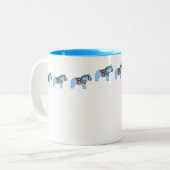 Blaues Pferd Tasse (Vorderseite Links)