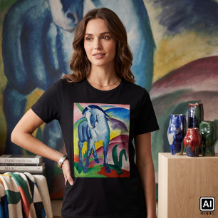 Blaues Pferd von Franz Marc, Vintage Fine Art T-Shirt