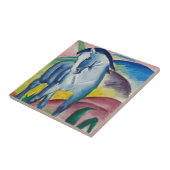 Blaues Pferd von Franz Marc, Vintage Kunst Fliese (Seite)