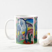Blaues Pferd von Franz Marc, Vintage Kunst