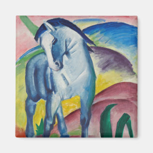 Blaues Pferd von Franz Marc, Vintage Kunst Magnet