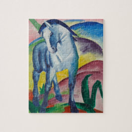 Blaues Pferd von Franz Marc, Vintage Kunst Puzzle