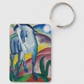 Blaues Pferd von Franz Marc, Vintage Kunst Schlüsselanhänger (Rückseite)