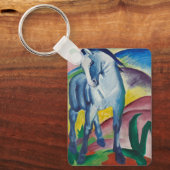 Blaues Pferd von Franz Marc, Vintage Kunst Schlüsselanhänger (Vorderseite)