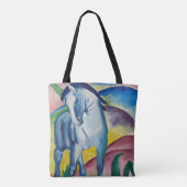 Blaues Pferd von Franz Marc, Vintage Kunst Tasche (Rückseite)