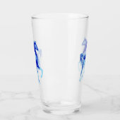 Blaues Pferdeglas Glas (Links)