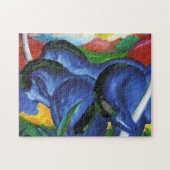 Blaues Pferdepuzzlespiel Franz Marcs Puzzle (Horizontal)
