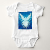 Blaues Phoenix Baby Strampler (Vorderseite)
