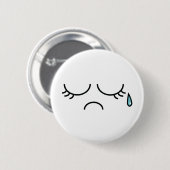 Blaues Picadilly Button (Vorne & Hinten)