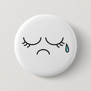 Blaues Picadilly Button