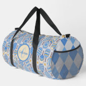 Blaues Pickleball Monogram Duffle Bag (Rechte Ecke)
