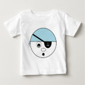 Blaues Piraten-Shirt Baby T-shirt (Vorderseite)