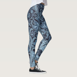Blaues Pisley macht farbenfrohe Leggings