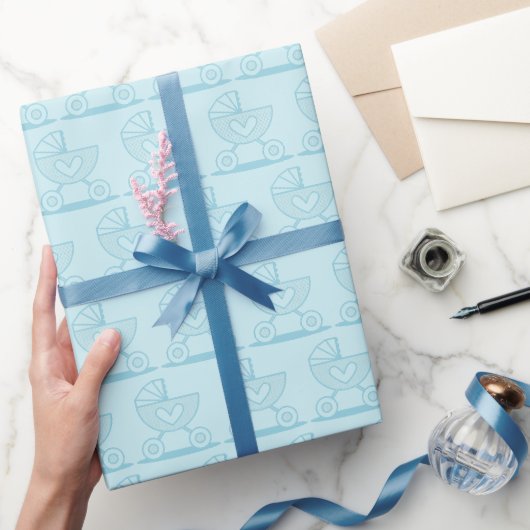 Blaues Planierpapier Geschenkpapier (Schenken)