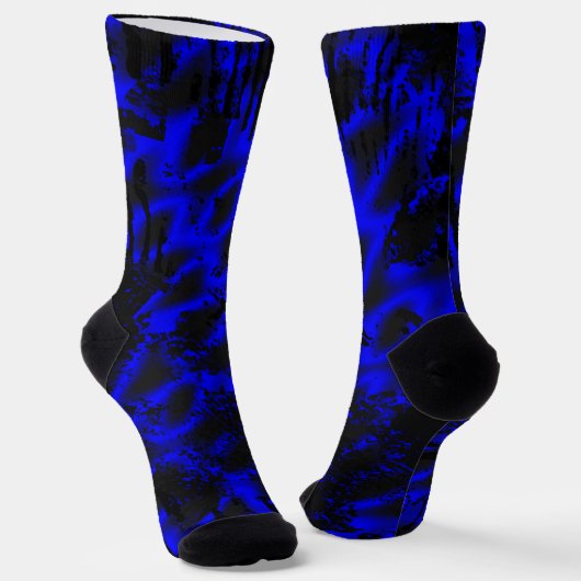 Blaues Plasma Socken (Gewinkelt)