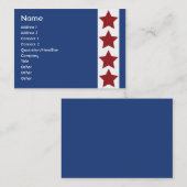 Blaues politisches - mollig visitenkarte (Vorne/Hinten)