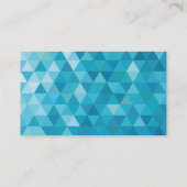 Blaues Polygon-molare Zahn-Zahnarzt-Visitenkarten Visitenkarte (Rückseite)