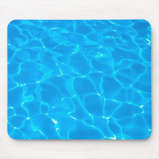 Blaues Pool-Wasser Mousepad (Vorne)