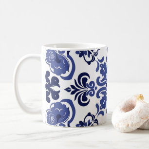 Blaues Portugiesisches Azulejo Bridesmaid-Geschenk Kaffeetasse
