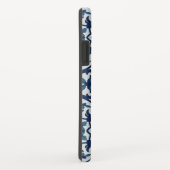 Blaues portugiesisches Azulejos-Muster Case-Mate iPhone Hülle (Hinten/Rechts)