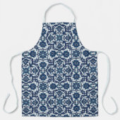 Blaues portugiesisches Azulejos-Muster Schürze (Vorderseite)