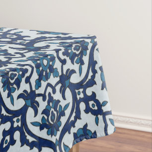 Blaues portugiesisches Azulejos-Muster Tischdecke