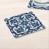 Blaues portugiesisches Azulejos-Muster Untersetzer (angewinkelt)