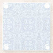 Blaues portugiesisches Tile-Glass-Untersetzer Glasuntersetzer (Rückseite)