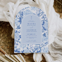 Blaues Porzellan Chinoiserie Blumengarten Hochzeit