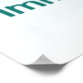 Blaues Poster der Einwandererstaaten (Ecke)