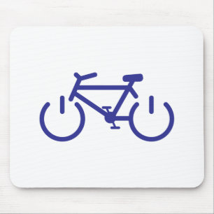 Blaues Power-Fahrrad Mousepad