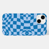 Blaues Prüfmuster Case-Mate iPhone Hülle (Rückseite (Horizontal))