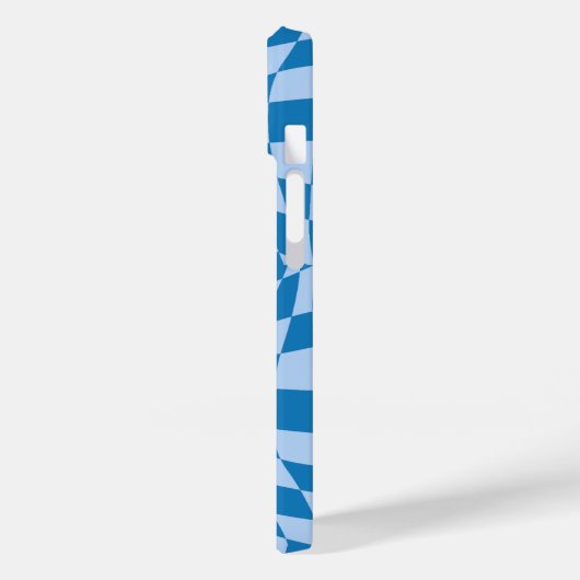 Blaues Prüfmuster Case-Mate iPhone Hülle (Rückseite / Links)