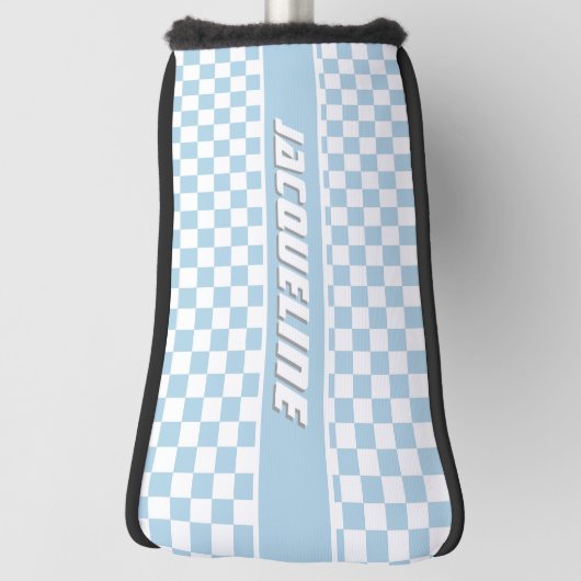 Blaues Prüfmuster Golf Headcover (Rotieren 90)