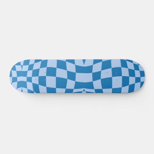 Blaues Prüfmuster Skateboard (Horizontal)