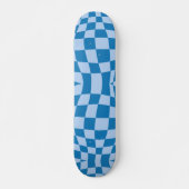 Blaues Prüfmuster Skateboard (Vorne)
