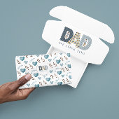 Blaues Pulspapier Seidenpapier