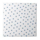 Blaues Punkt-Muster Fliese (Vorderseite)
