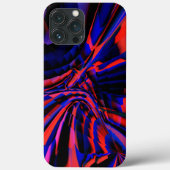 Blaues Quadrat-Design, ausgerichtet auf gekröntes  Case-Mate iPhone Hülle (Rückseite)