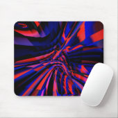 Blaues Quadrat-Design, ausgerichtet auf gekröntes Mousepad (Mit Mouse)