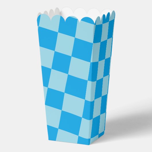 Blaues Quadrat Geschenkschachtel (Rückseite)